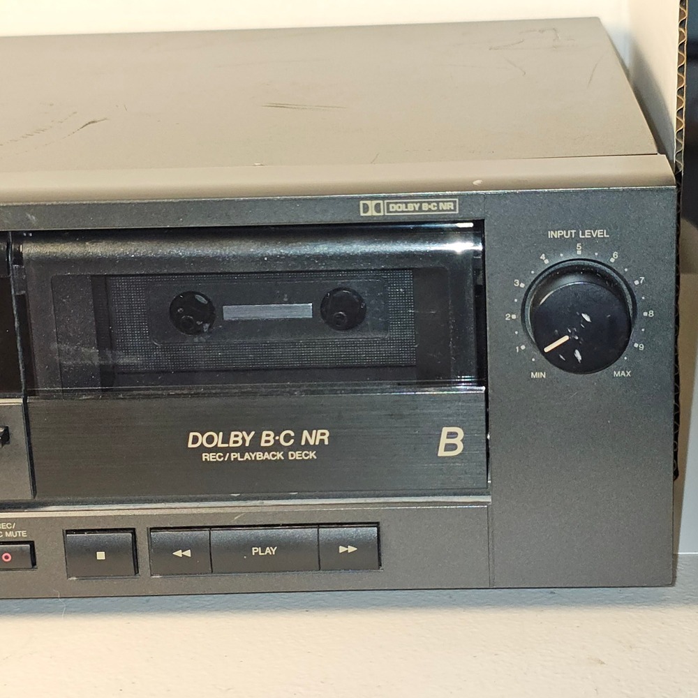 JVC TD-W75 Stereo Double Cassette Deck Dolby B-C NR Full Logic Control Black - Picture 9 of 10